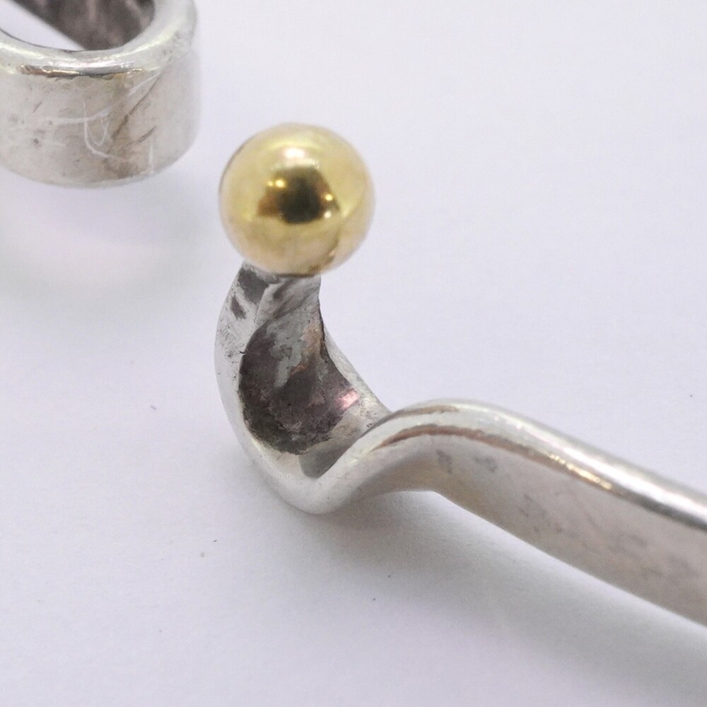 Tiffany & Co. Hook Eye Bangle, 18K Yellow Gold (KYG), Sterling Silver 925, Wo... - Picture 9 of 10